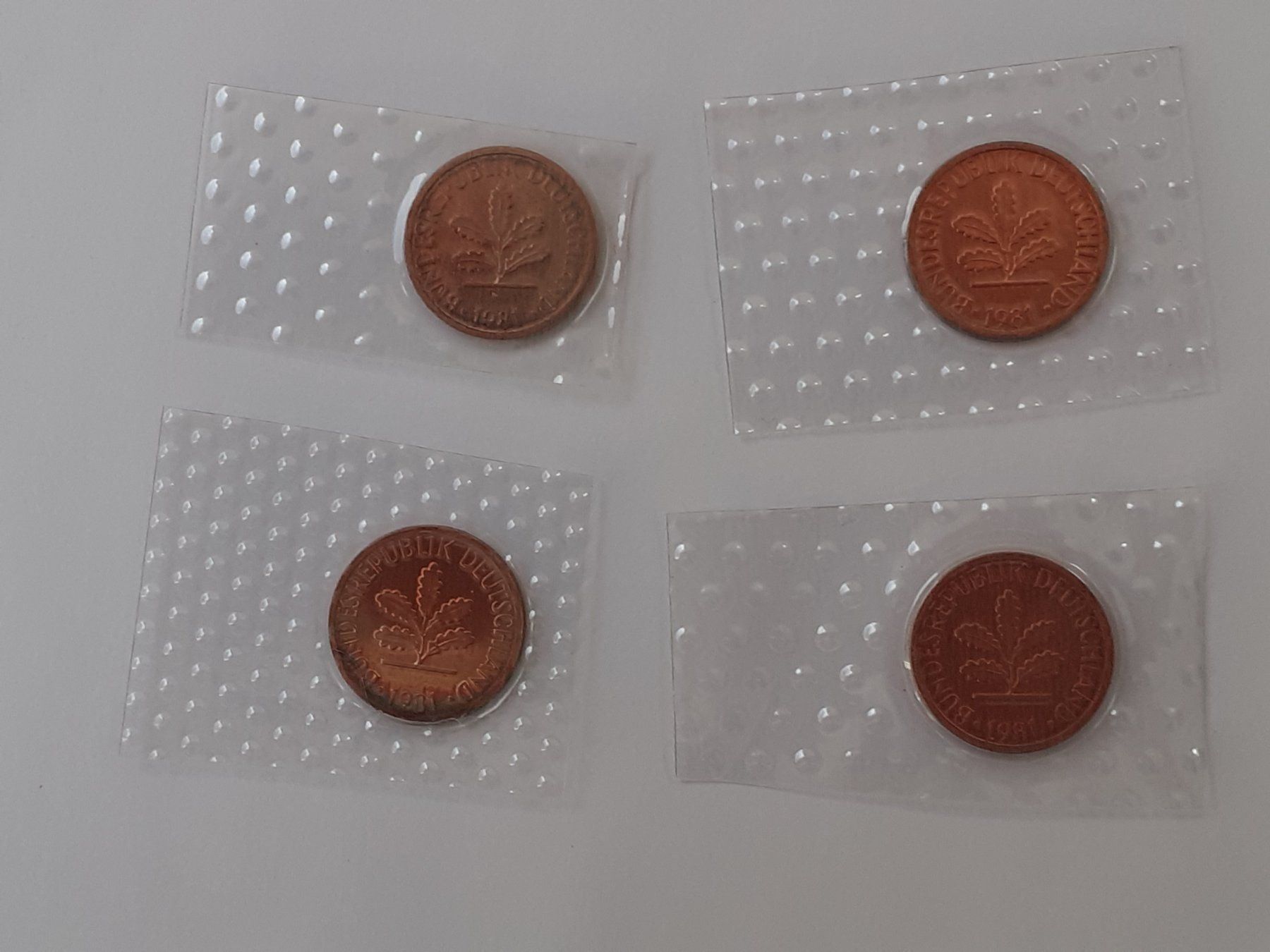 Tutti le monete: 4x 1 Pfennig 1981 Stgl – Nuovo (secondo la descrizione) da Pravidondaz venduto da LVtik 1