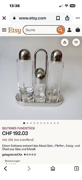 Gläser: ALESSI MÉNAGE – Gebraucht aus Bern von Ginotto.1953 4