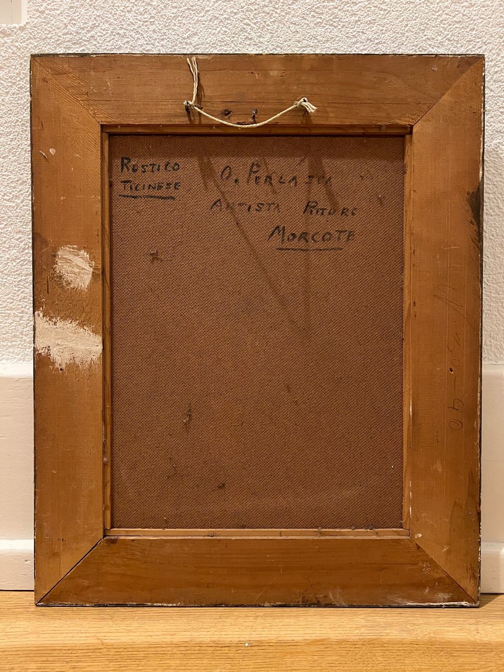 Dipinti: original Oel Gemälde Rustico Ticinesi Morcote O. Perlasca – Usato da Bern venduto da bergsee-copyright 4