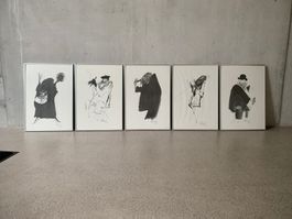 Christoph Gloor - 5 handsignierte Kunstdrucke