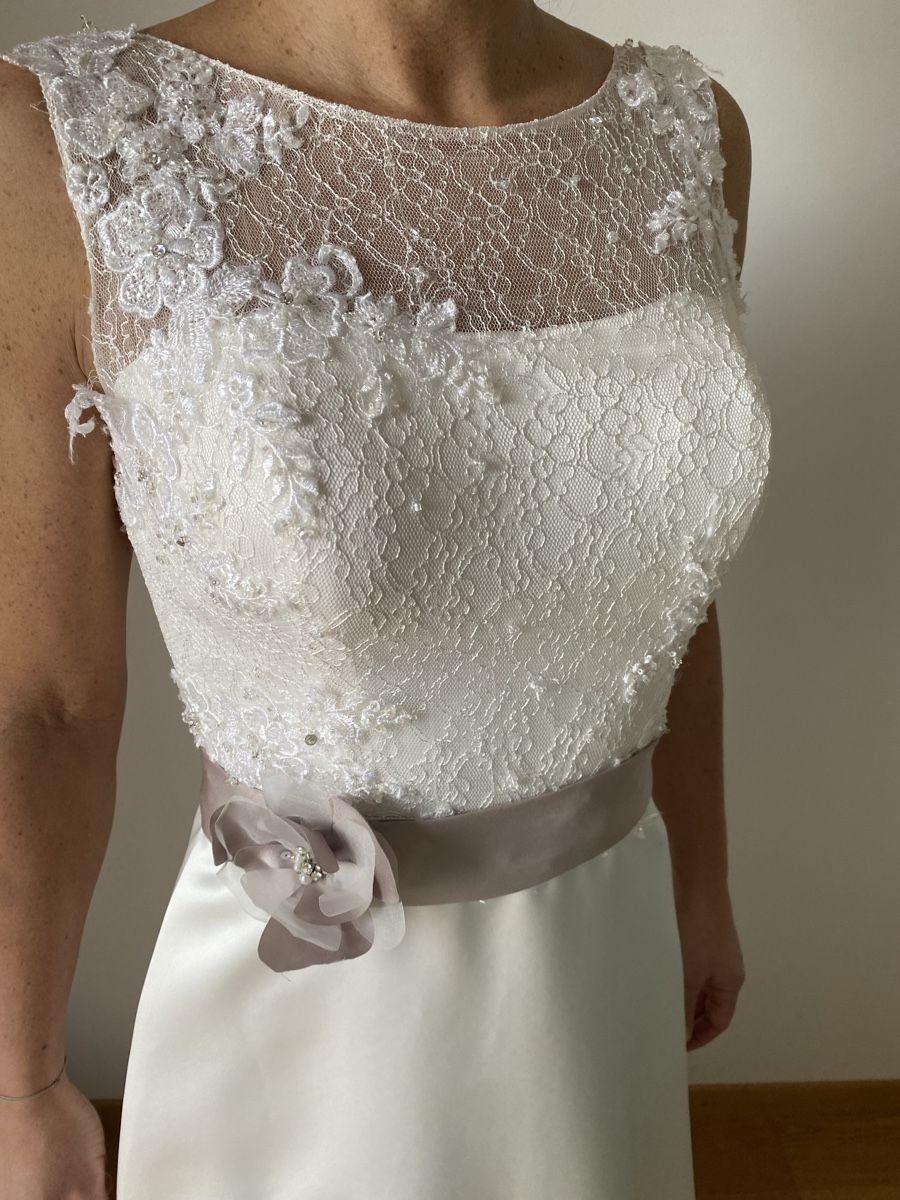 Vestiti: Brautkleid, schlichte A-Linie, Grösse 36 – Usato da Zürich venduto da Drengemann 3