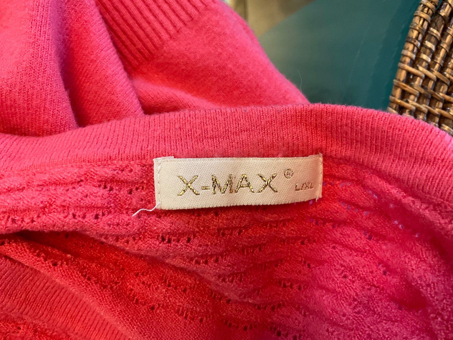 Pullover & Sweatshirts: Cadeau superbe pull X MAX en cachemire couleur corail, t. L – Gebraucht aus Genève von Mazelyne 5