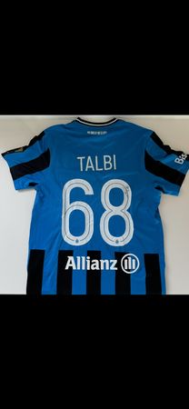Getragenes und Signiertes Fussballtrikot Fc Brügge