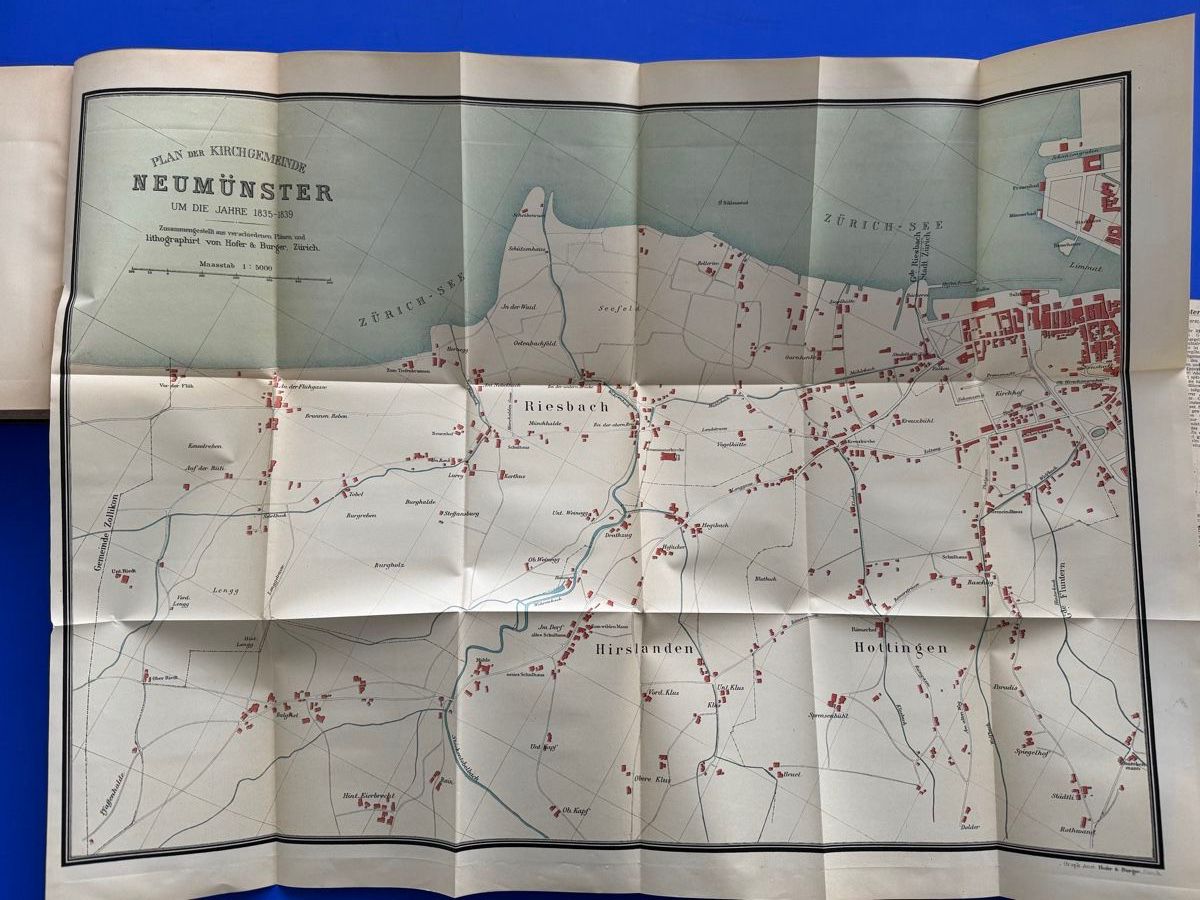 Bücher: 1889 Chronik der Kirchgemeinde Neumünster. Plan und Karten – Gebraucht aus Adliswil von buch_und_kunst 8