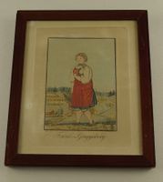FEMME DU GUGGISBERG, TRACHT, UMRISSRADIERUNG
