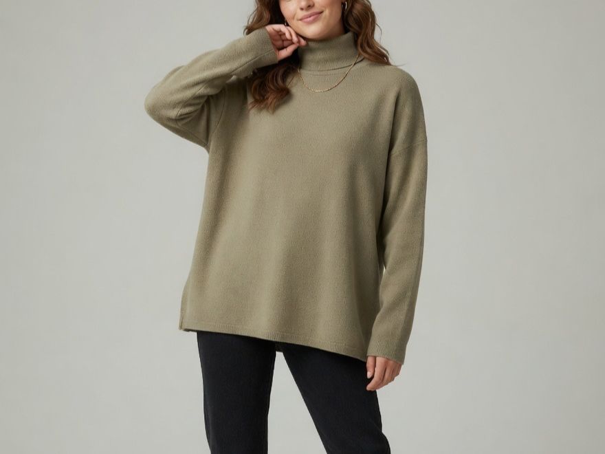 Maglioni & Felpe: WOMEN Oversize beiger RollkragenpullI Primark, M – Usato da Ostermundigen venduto da Vangiolillo