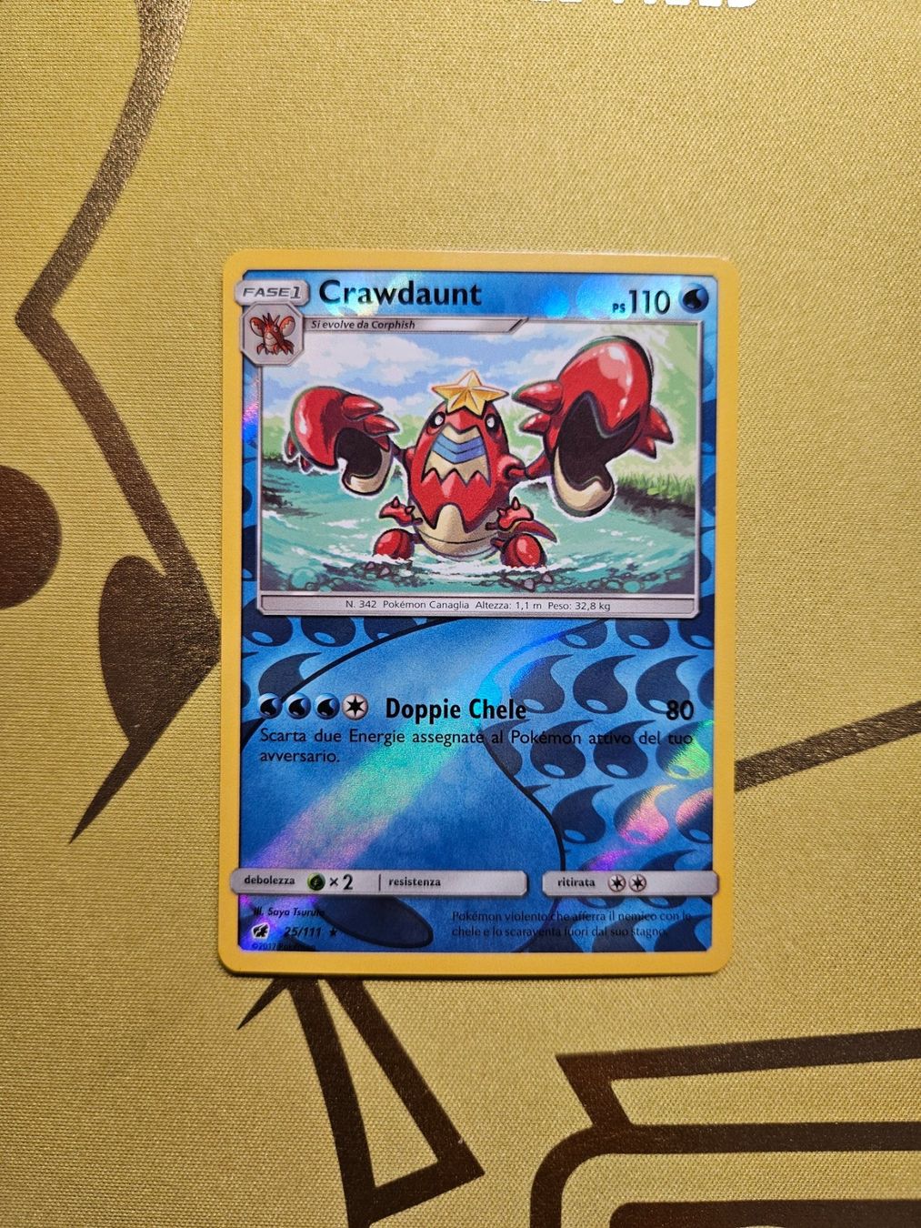 Pokémon Carte collezionabili: Crimson Invasion - Crawdaunt – Usato da Bellinzona venduto da Pokemarco