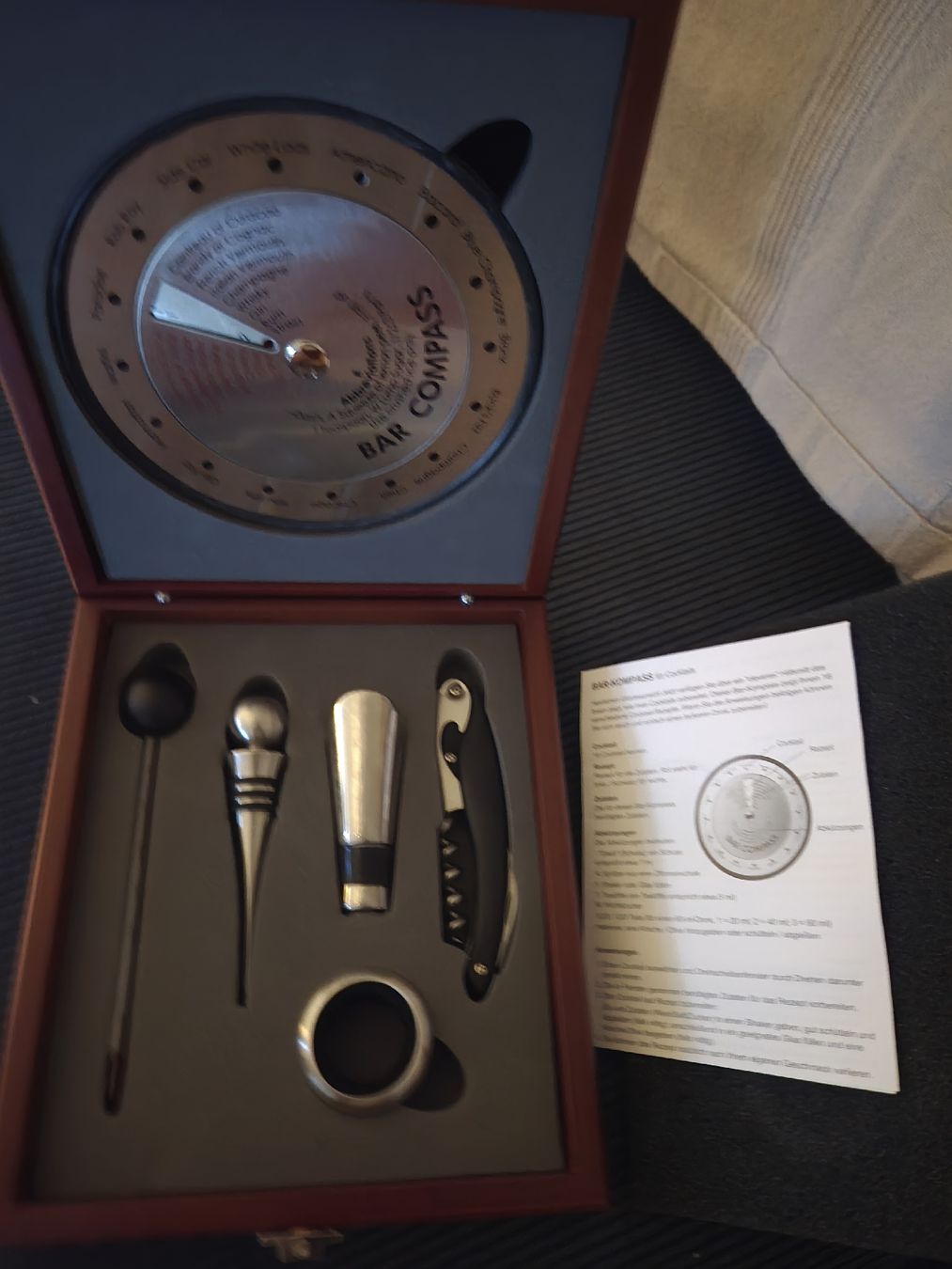 Sonstige antike Technik & Geräte: Bar Compass Cocktail Set - Wine Set – Neu (gemäss Beschreibung) aus Maur von Sofi___ 2
