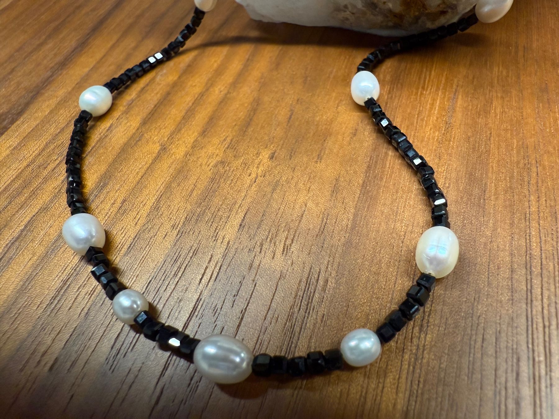 Colliers: Spinell & Perlen Kette Halskette Collier Halsschmuck NEU – Neuf (Voir description) à Rotkreuz par beltraum 6