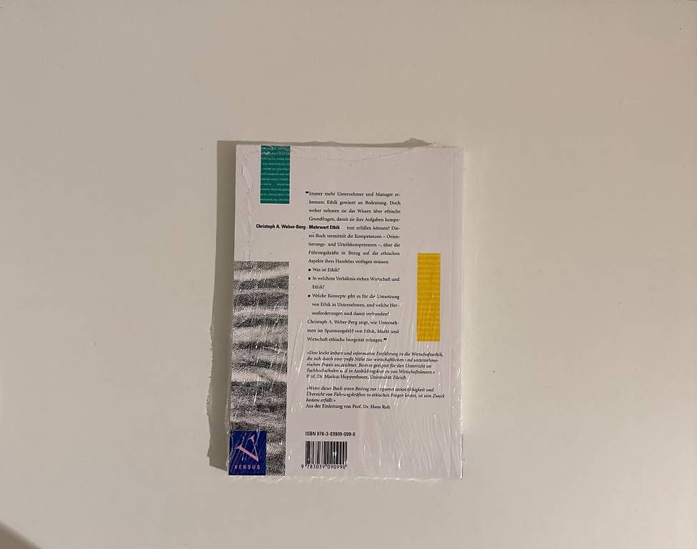 Libri: Mehrwert Ethik (Originalverpackt) – Usato da Burg AG venduto da bha_nj8t 1