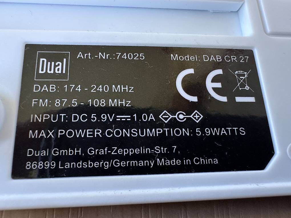 Radio: Dual DAB Radio – Usato da Abtwil SG venduto da Riono-01 2