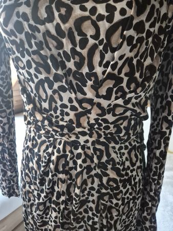 Kleid Gerry Weber Leo-Muster langarm Grösse 38