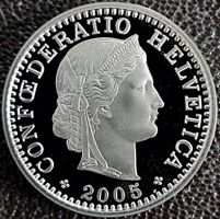 20 Rappen 2005 pp / aus Münzsatz / in einer Münzkapsel