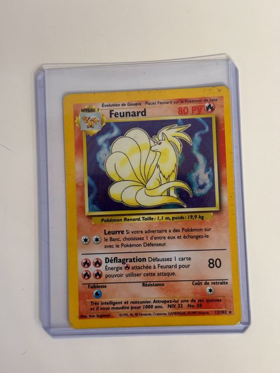Pokémon Carte collezionabili: Carte Pokémon Feunard 12/102 Edition 1 FR Holo – Usato da Bursins venduto da Panda_19
