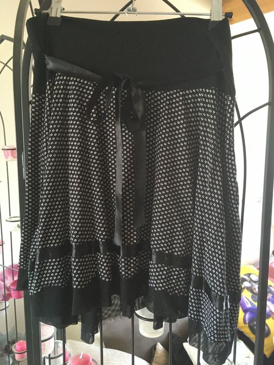 Jupe Volante Vionnet Noire - Jackpot - Taille 40/42 - Longueur Genou - Occasion