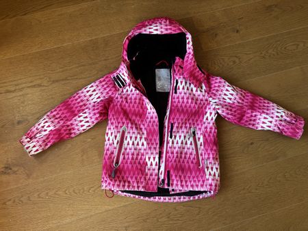 Reima Skijacke Mädchen pink gemustert, Grösse 128 gebraucht
