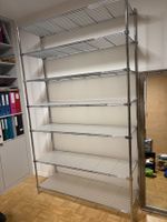 Chromstahl Regal mit 7 Tablaren guter Zustand