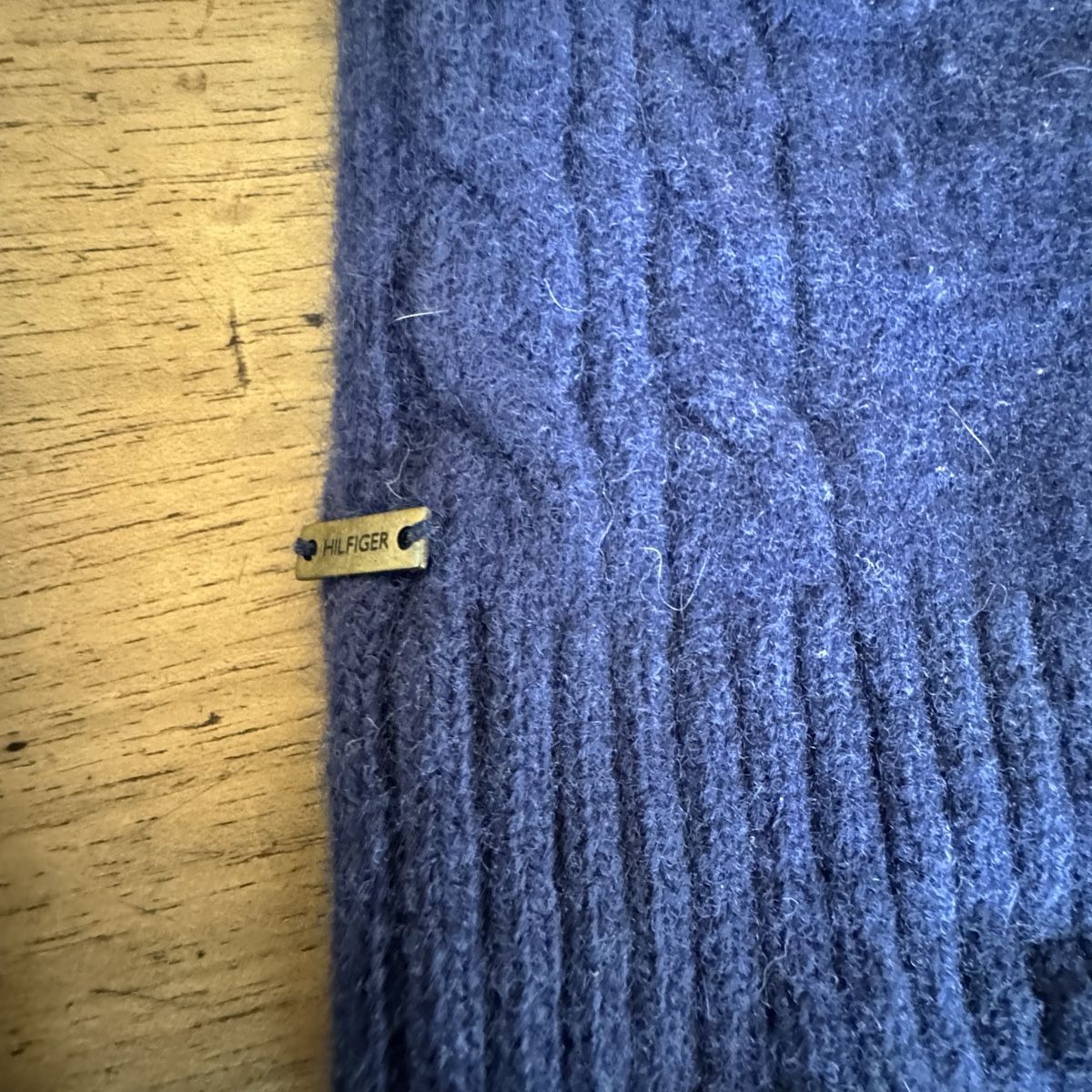 Tommy Hilfiger Maglioni & Felpe: Blue Tommy Hilfiger Wool Cashmere Sweater L Strickpullover  – Usato da St. Gallen venduto da sourced_limited 4