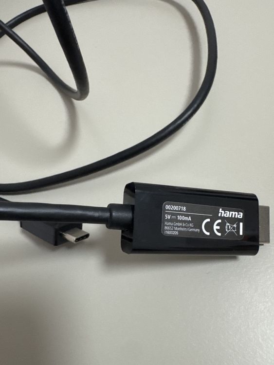 Hama Adaptateurs: Hama Adapterkabel, USB-C auf HDMI - Top Zustand! – Neuf (Voir description) à Glattfelden par Jen_7797 2