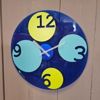 Koziol Illu: Cox Design Wall Clock Acryl blue Wanduhr