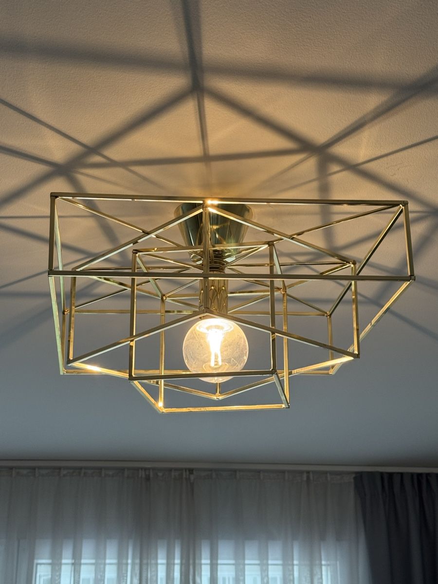 Westwing Lampadari & plafoniere: Deckenleuchte CUBE Gold Westwing – Usato da Pfeffingen venduto da Twoa 2