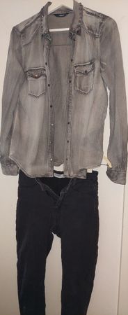 set M chemise ONLY plus pantalon offert PULL AND BEAR 38