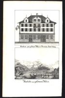 Brunnen zum Goldenen Adler Lithographie