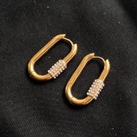 18KGP Zirconia Clip Kreolen
