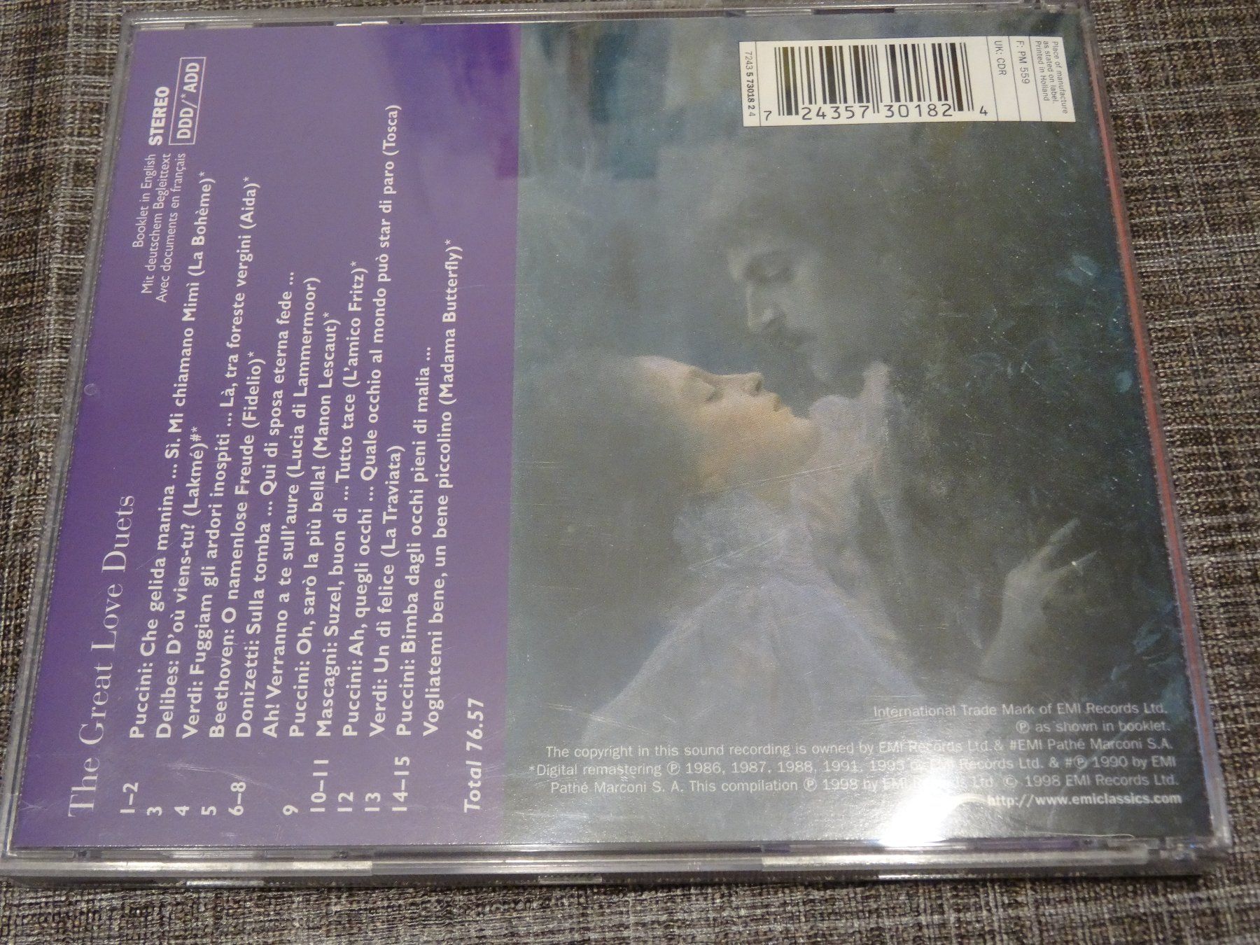 CD: The Great Love Duets - Puccini, Delibes etc CD – Usato da Olten venduto da Disc-Ausverkauf 1