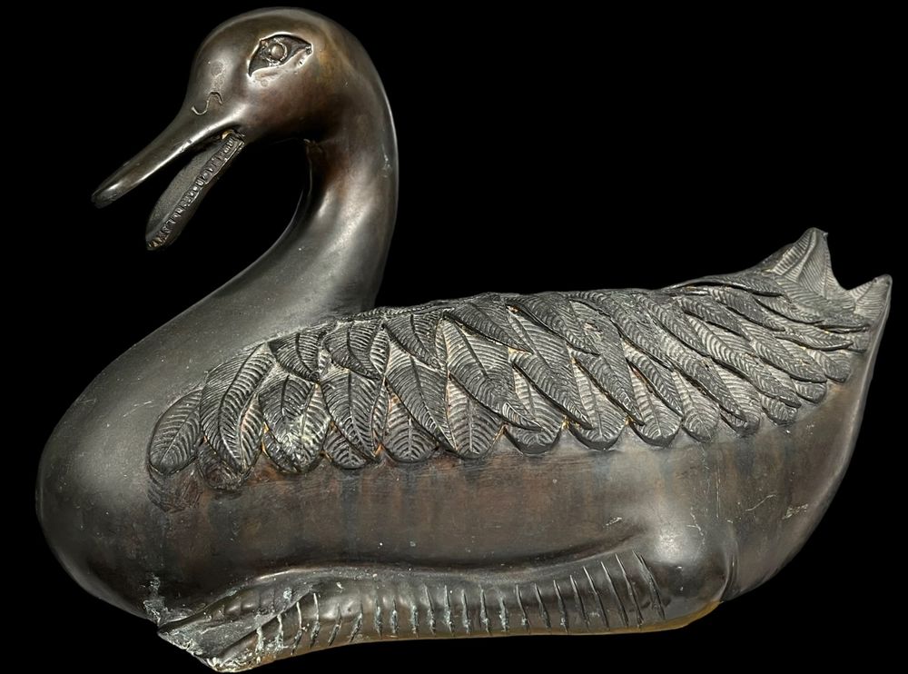 Goldene Keramik-Ente – Mini-Skulptur, Handgefertigt, Ca. 7,6 Cm, Deko Für Zuhause & Büro