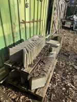 Gebrauchte Rasenborde / Beetumrandung aus Beton, 21 Stk.