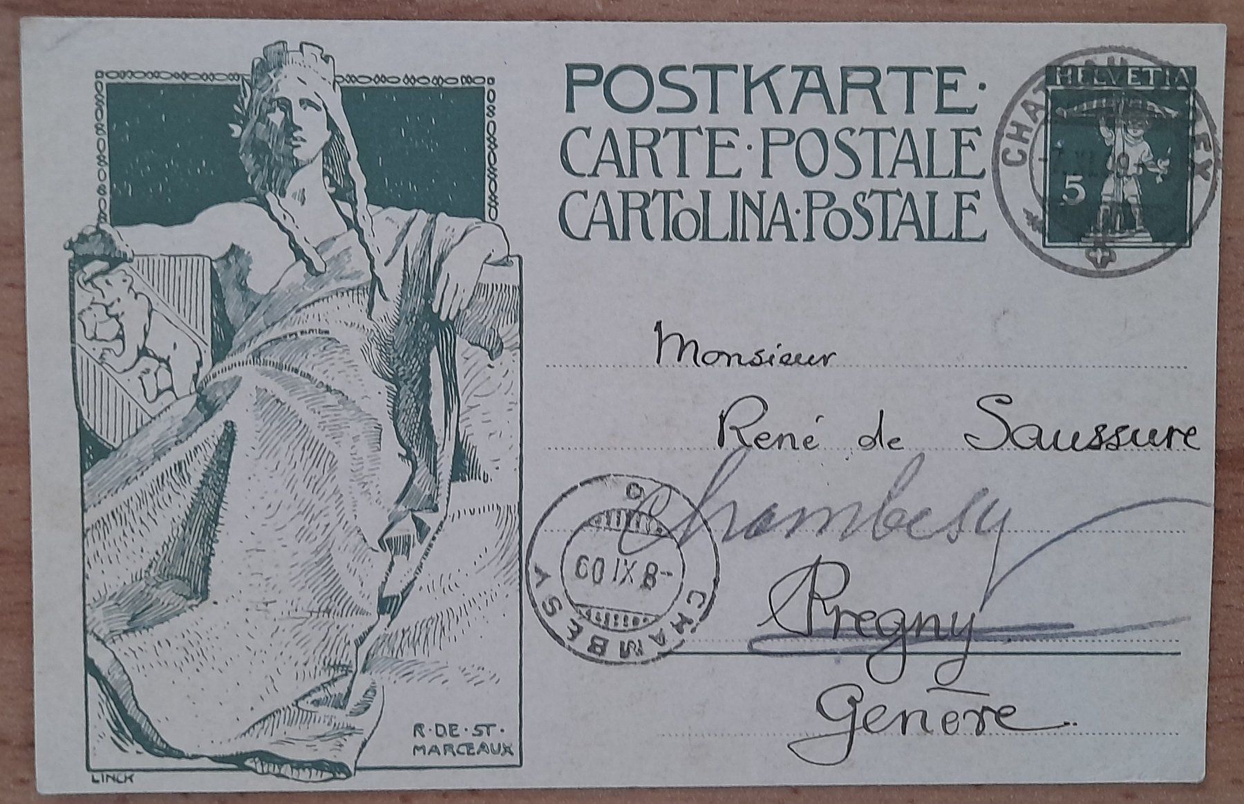 Cartoline postali: Postkarten alt 4x SCHWEIZ – Usato da Muttenz venduto da Hotschahi 4