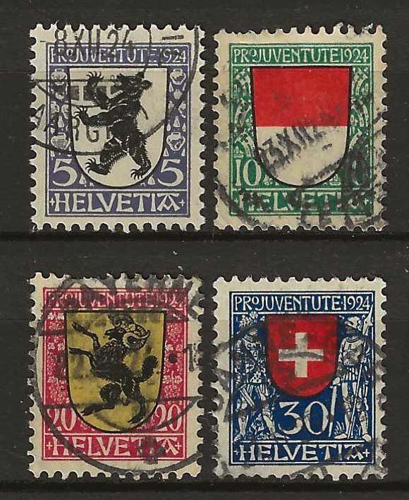 Tutti i francobolli: PJ024  - Pro Juventute 1924 obl. – Usato da Trélex venduto da Phil_Albert