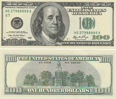 100 Dollar 2006  unz serie nummer enteresant HC2798889A