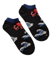 Sneaker-Socken Wellen/Waves/Meer/Sea/Octopus/Krake