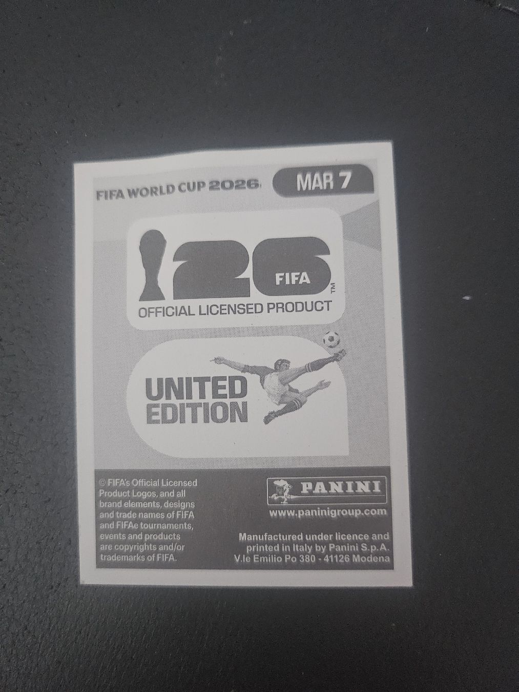 Panini Cartes à collectionner: panini MAR 7 – Neuf (Voir description) à Croy par sylvie1350 1