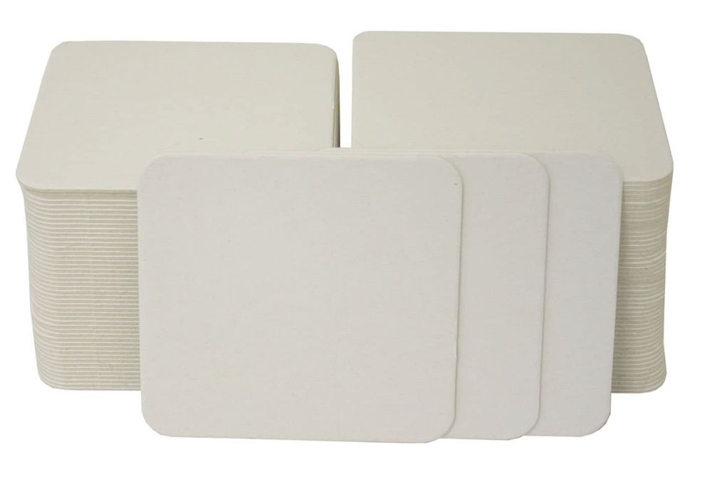 Ursus Bierfilze Weiß 25 Stück - Blanko Bierdeckel Zum Selbstgestalten