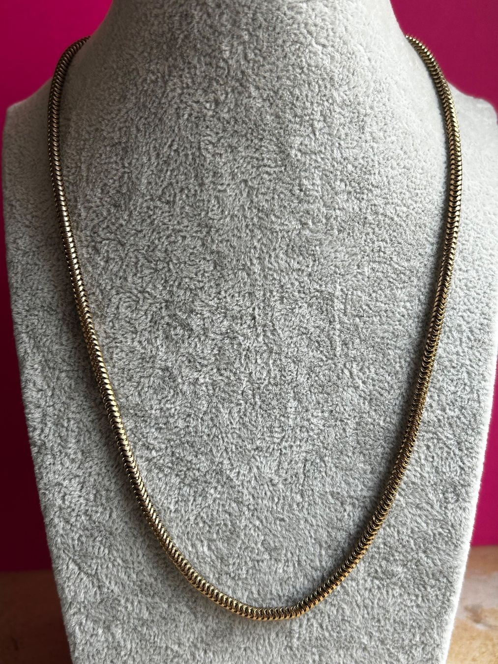 Catenine: Schlangenkette, elegant & klassisch, golden – Usato da Laufen venduto da Bellavitaboom