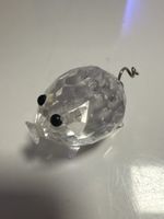 Swarovski Mini Schwein / Kristall Figur mit Schwanen-Logo