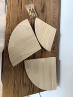3er Set Eckregale Holz NEU