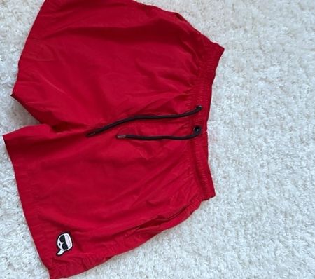 Short de bain Karl Lagerfeld rouge, taille L, état neuf