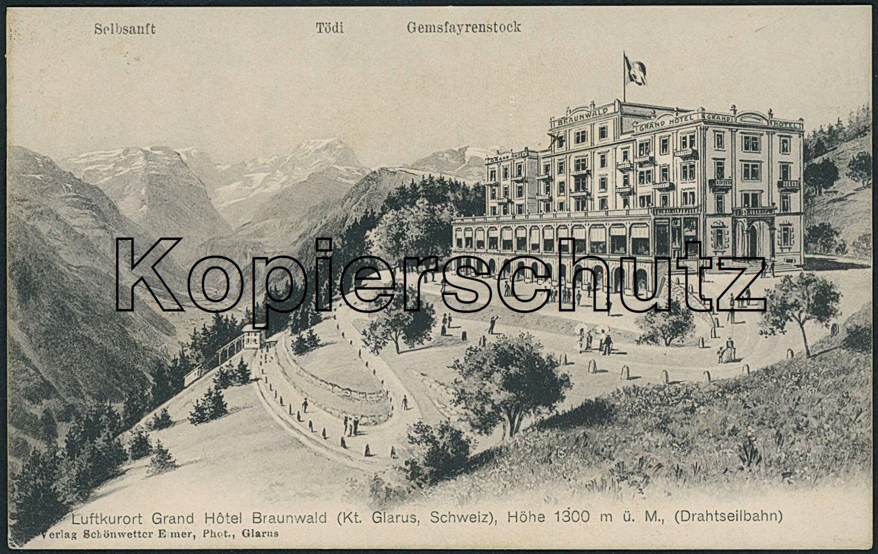 Cartoline postali: GL Braunwald – Usato da Schindellegi venduto da leecollect