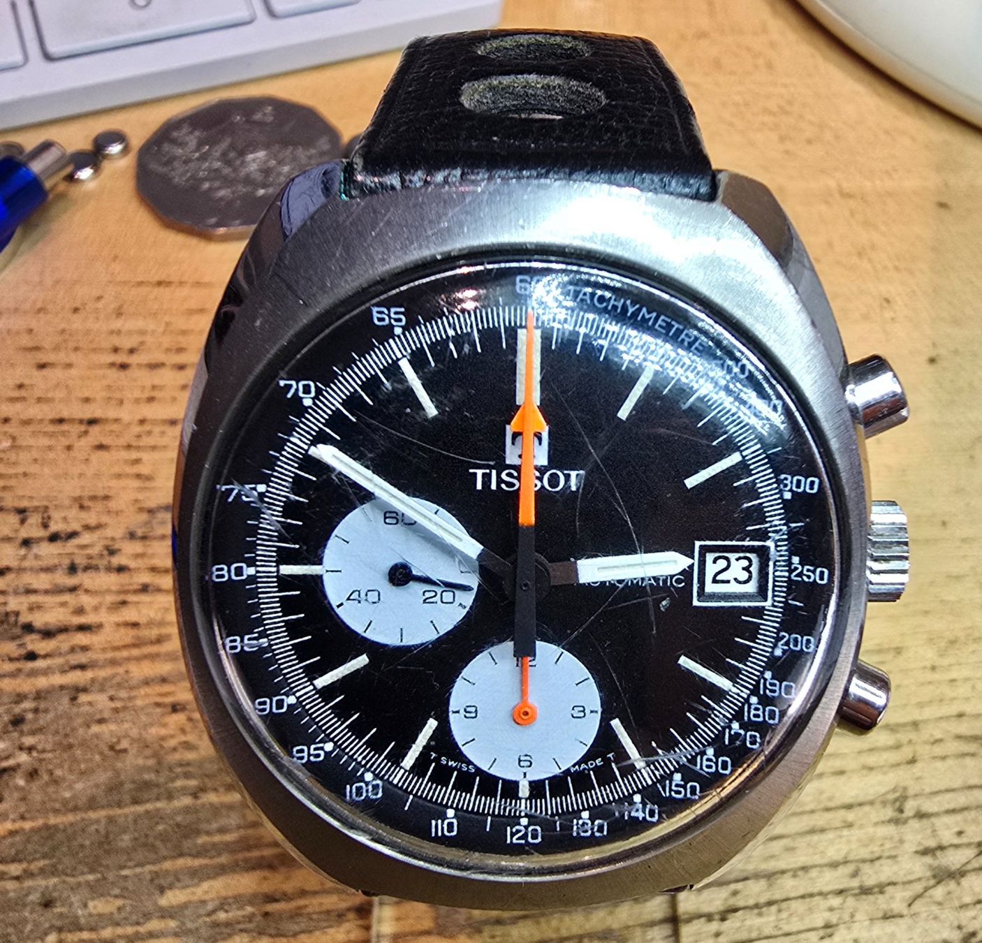 Tissot Uhren: Tissot Navigator Chrono Auto Ref. 45501 Vintage 1970er – Gebraucht aus Thalwil von Designer50 3