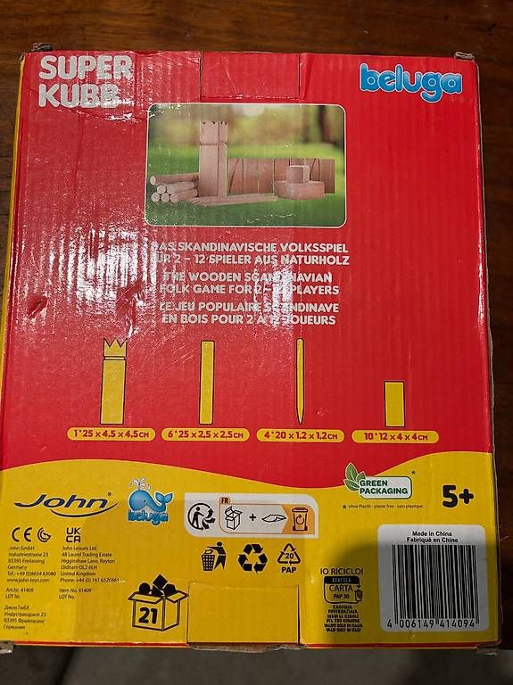 Spiele: Super Kubb Spiel (neu) – Neu und originalverpackt aus Lachen SZ von adinaho 1