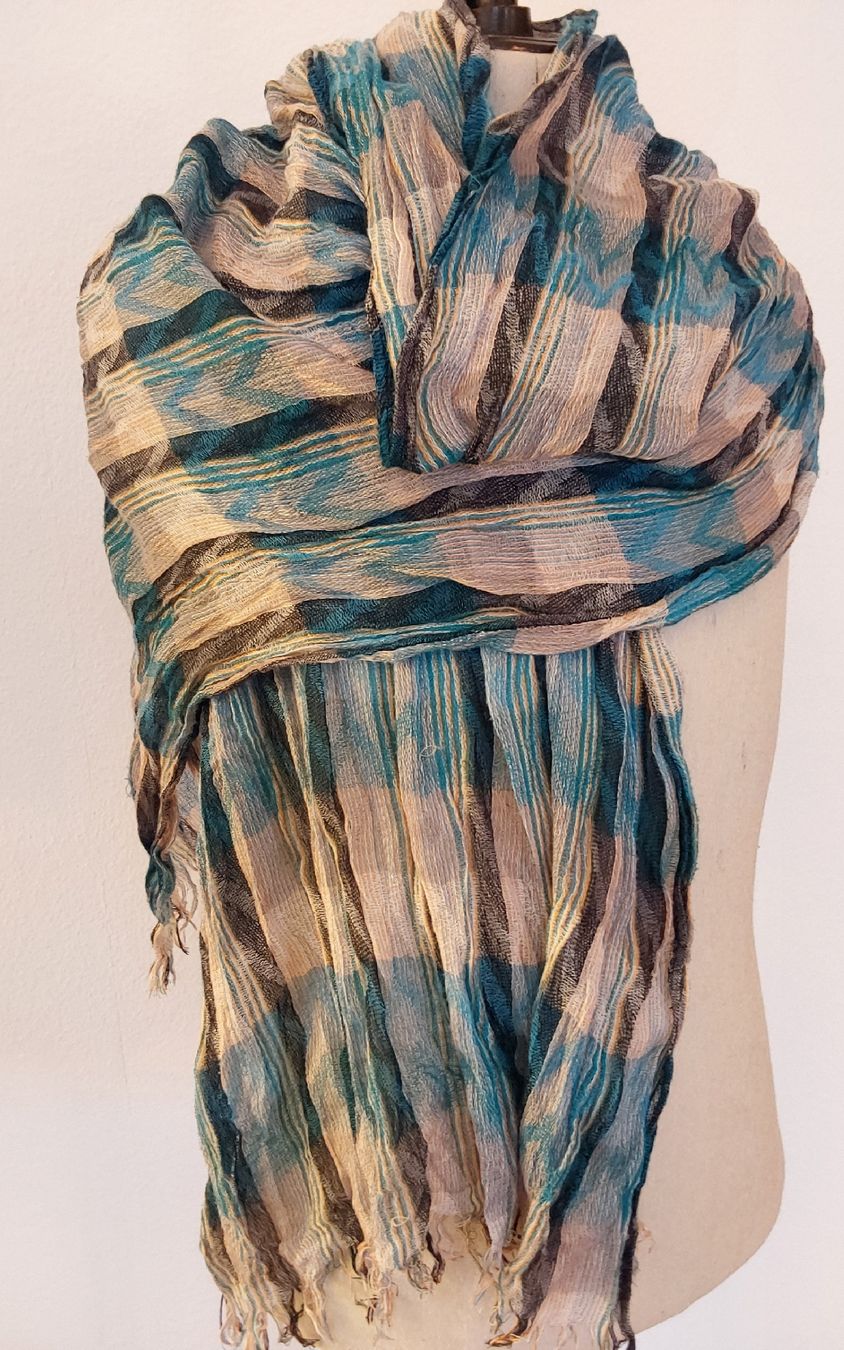 Foulard & Sciarpe: Schal Viskose türkis – Usato da Köniz venduto da scopello12
