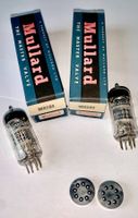 2 Röhren M8081 / 6J6WA (ECC91) 2fach-Triode, Mullard