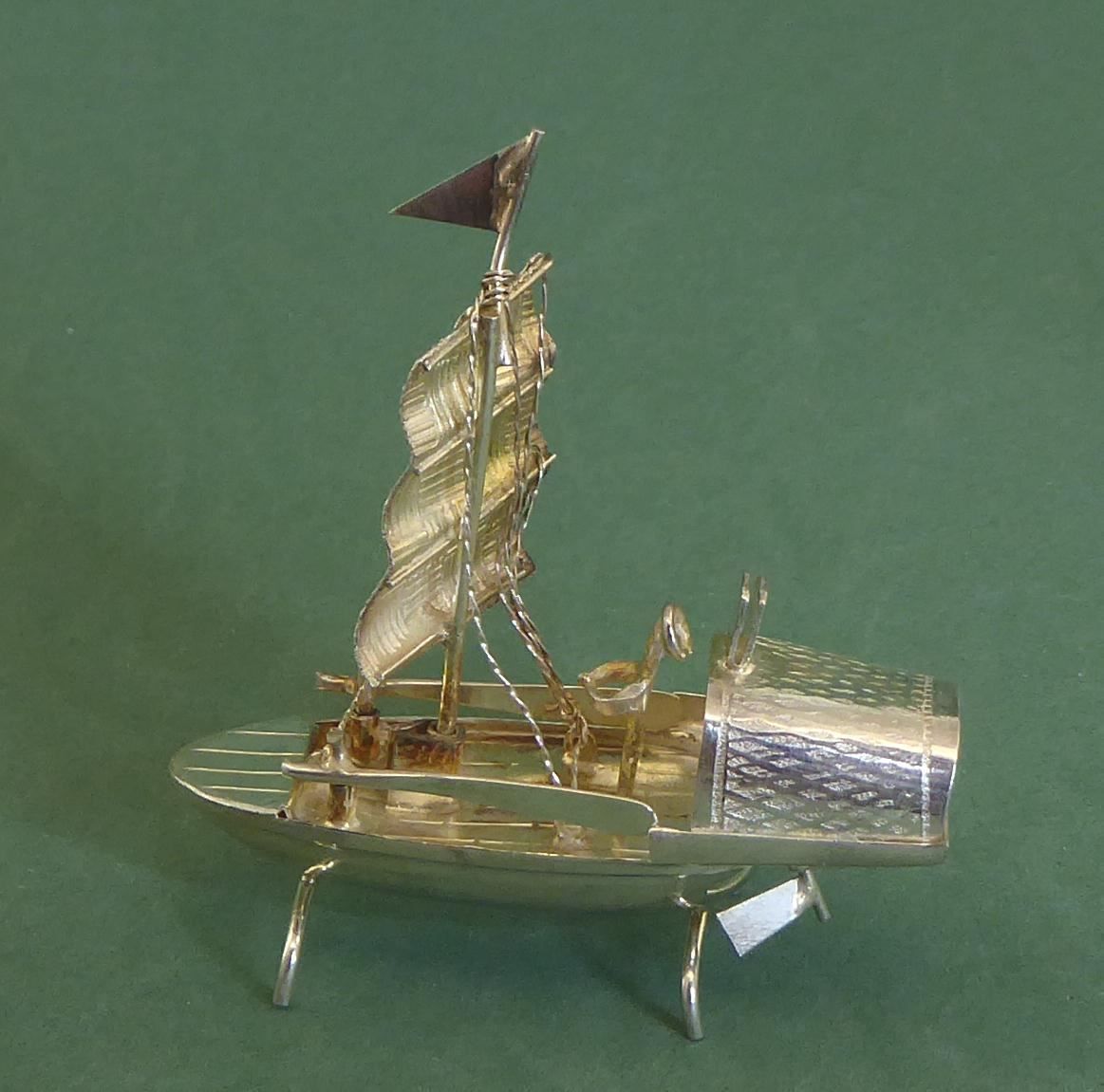 Tutte le decorazioni: Figur /Tischkartenhalter Boot 925 Silber – Usato da Muri AG venduto da silvercat