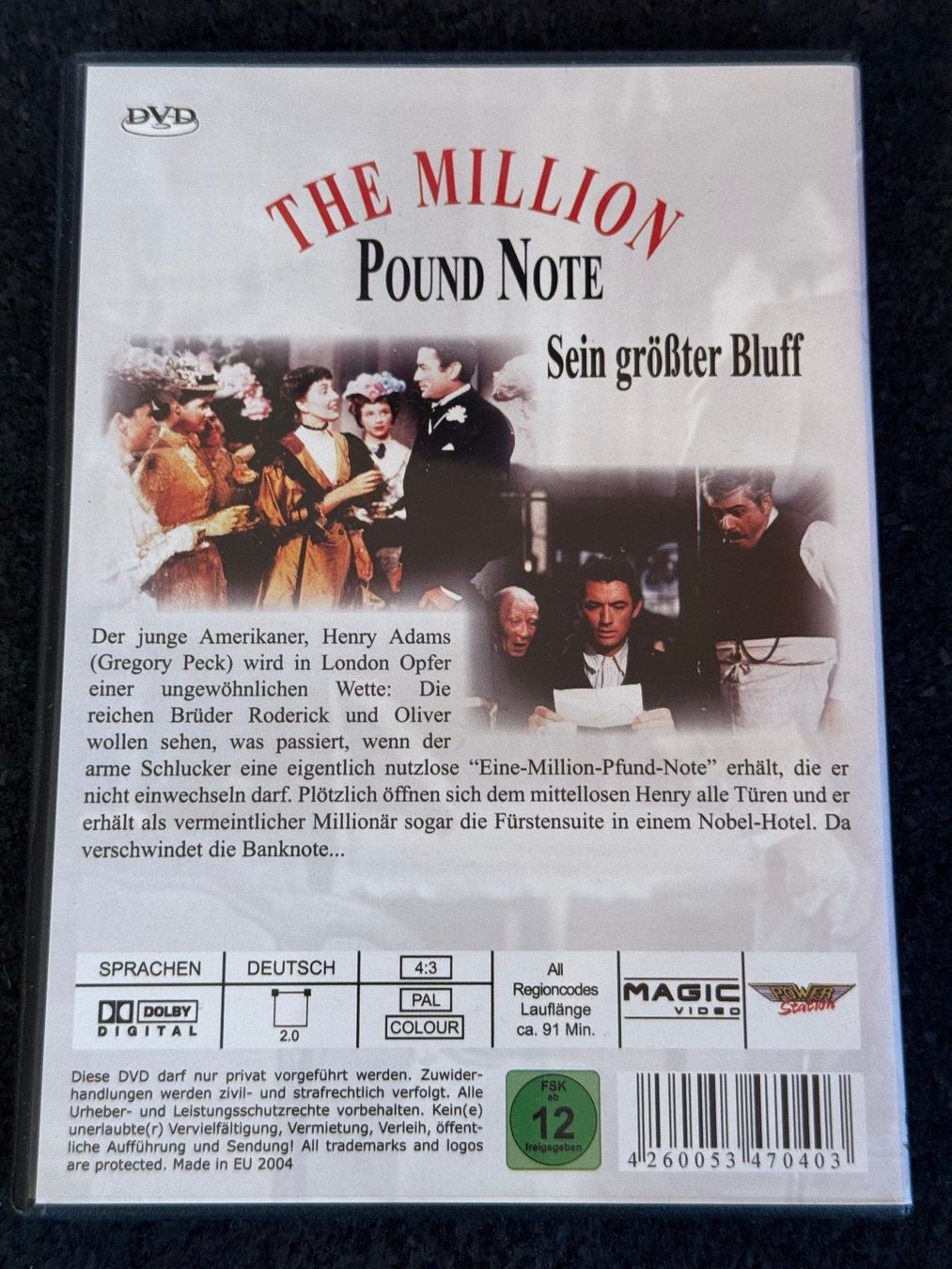 Tutti i DVDs: The Million Pound Note "Sein grösster Bluff" DVD DE – Usato da Fribourg venduto da tschjoly 1