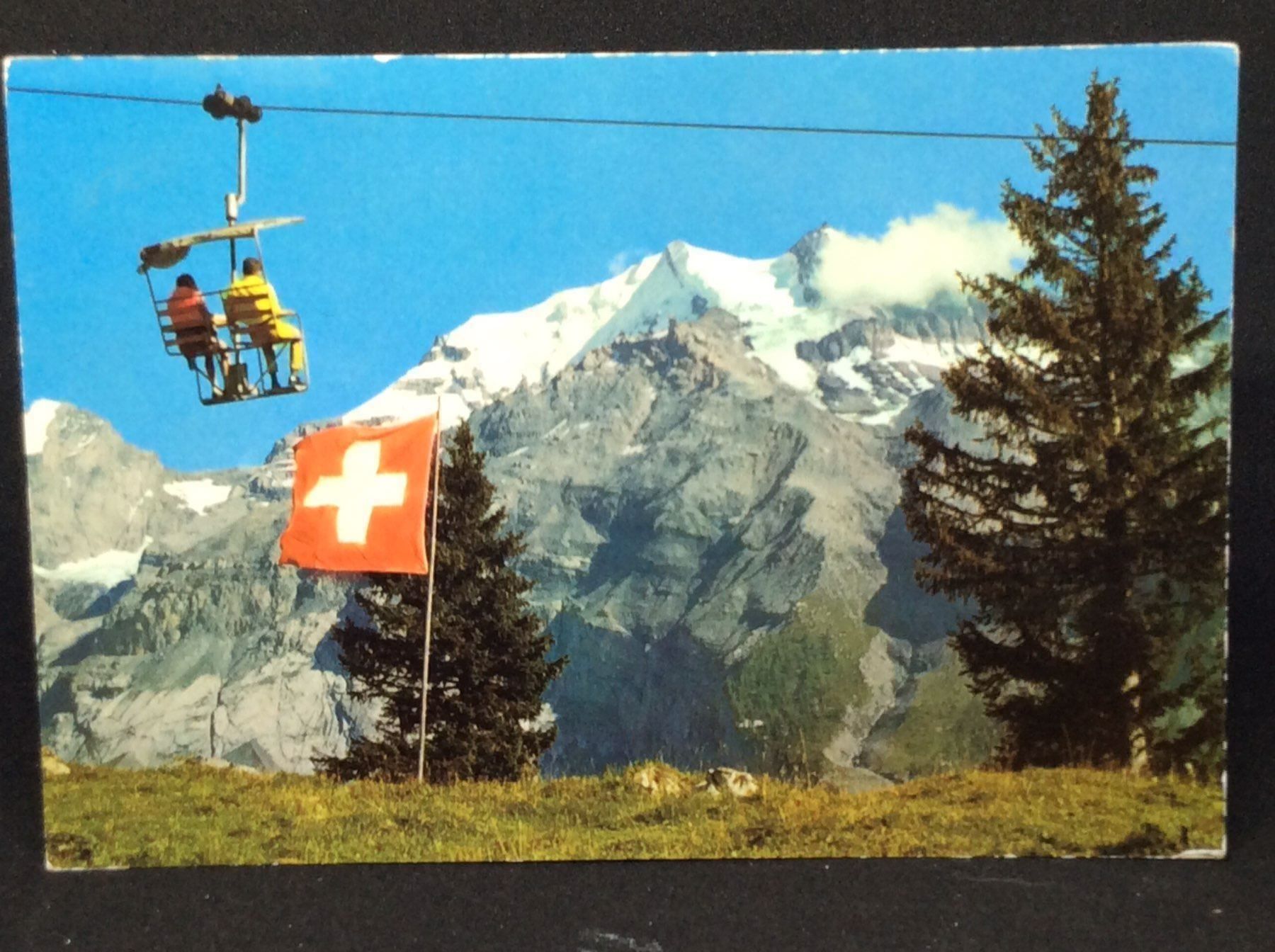 Cartoline postali: Sesselbahn Kandersteg-Oeschinen – Usato da Widnau venduto da Brusi9