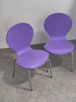 2er Set: Kinder Stühle, lila/violett, Micasa, gebraucht